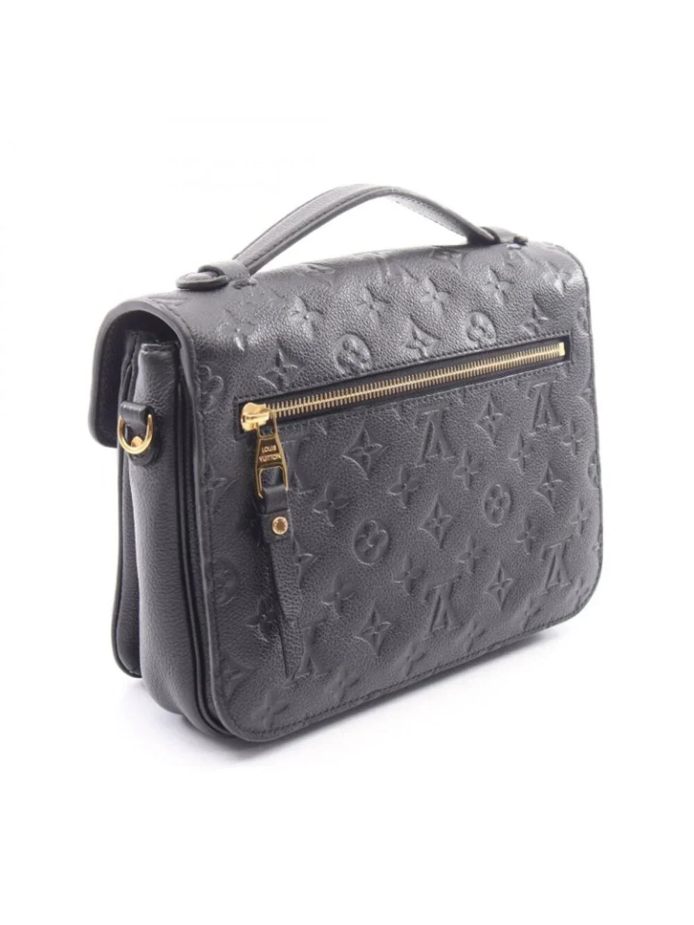 Louis Vuitton Handbag Pochette Metis MM Monogram Empreinte Noir 2-Way Leather
